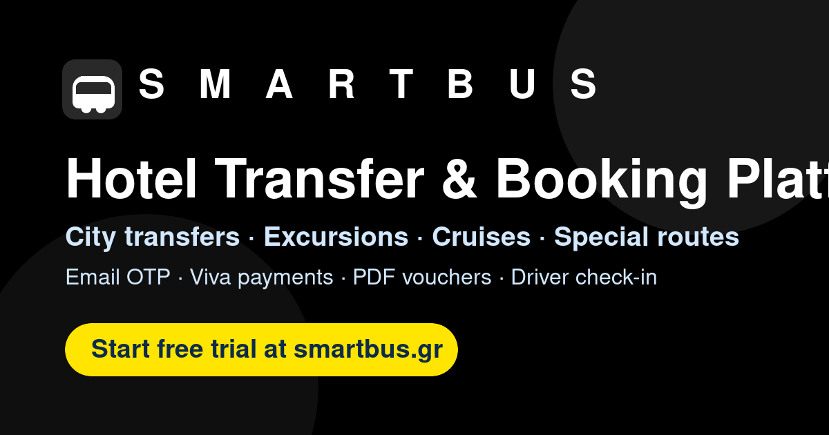 Smartbus | Hotel Transfer & Booking Platform